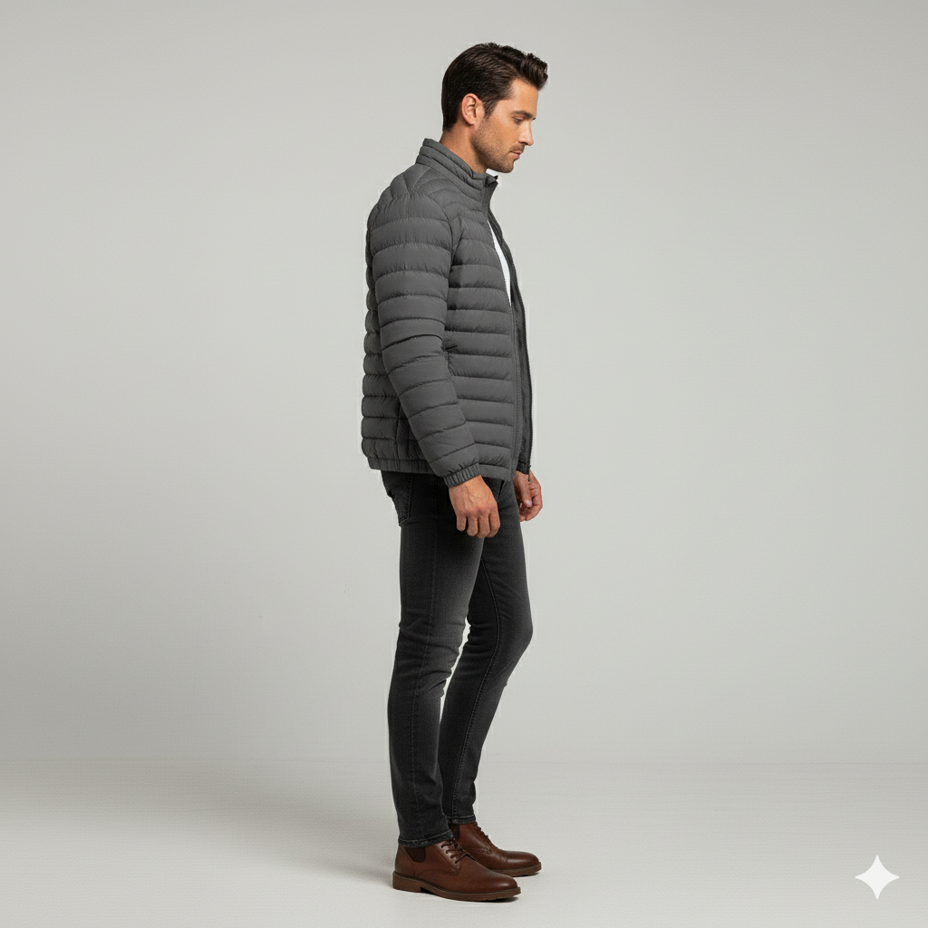 Leichte Herren Steppjacke | Herbst Winter Übergang