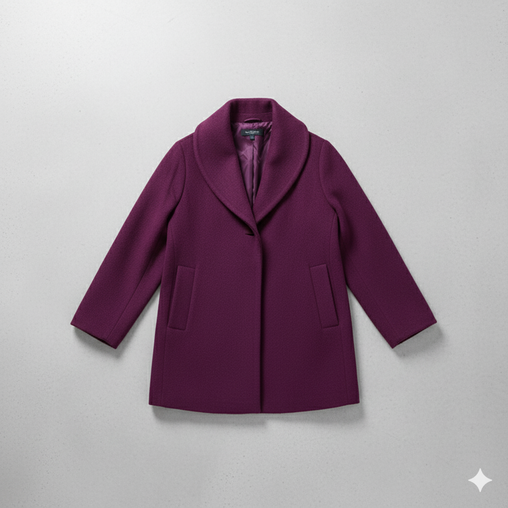 Damen Wollmantel Figurbetont Elegant | Stehkragen | Herbst Winter