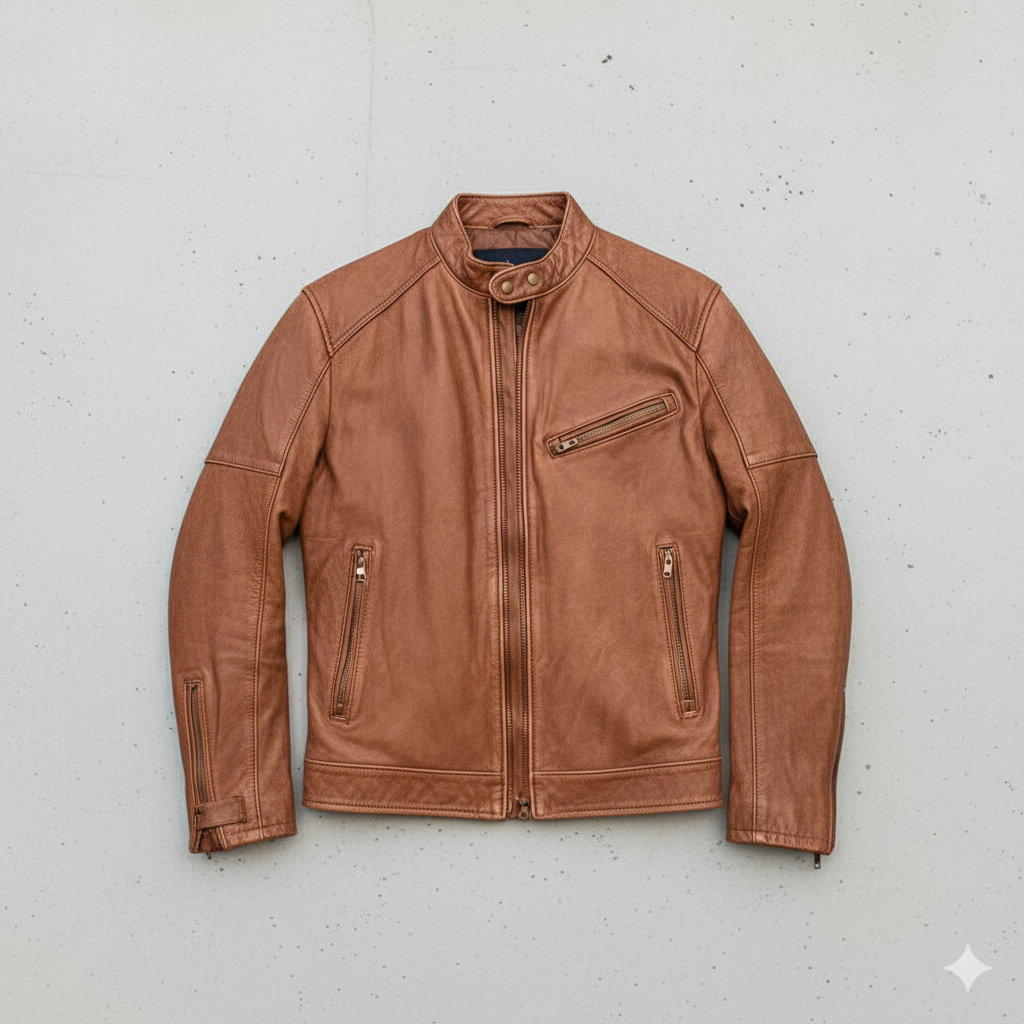 Herren Lederjacke im Biker-Stil | Modern & Lässig