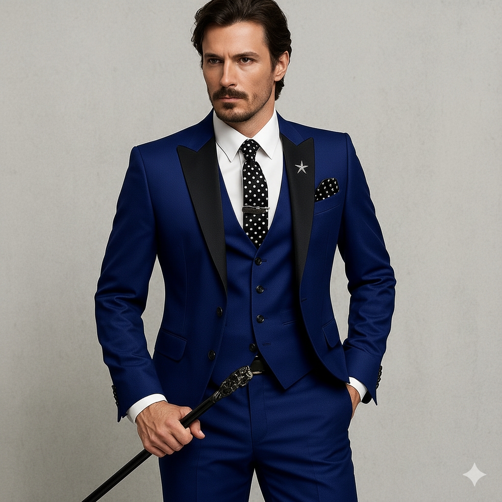 Herren 3-teiliger Anzug Slim Fit | Business Hochzeit Smoking