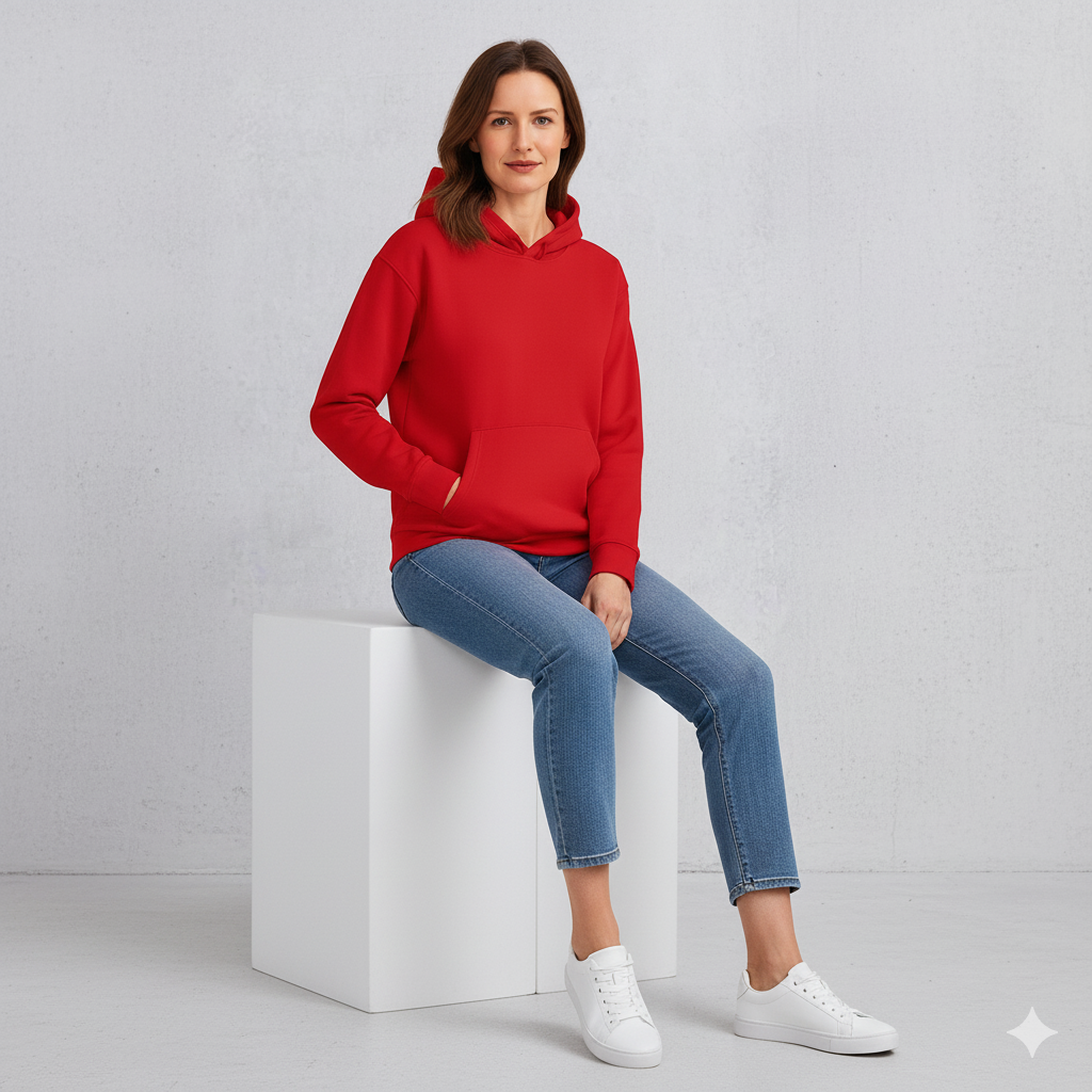 Warmer Damen Hoodie aus Fleece | Freizeit & Winter