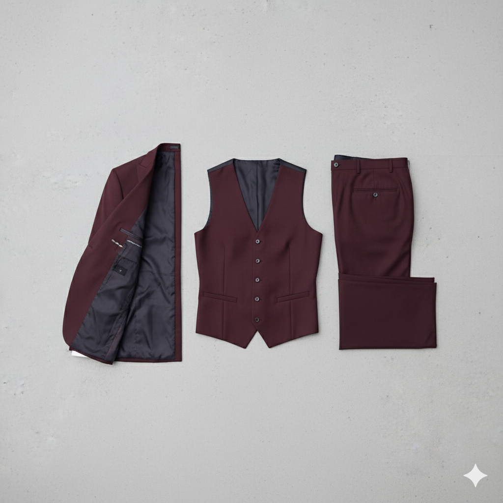 Herren Anzug 3-teilig | Slim Fit Business & Elegant