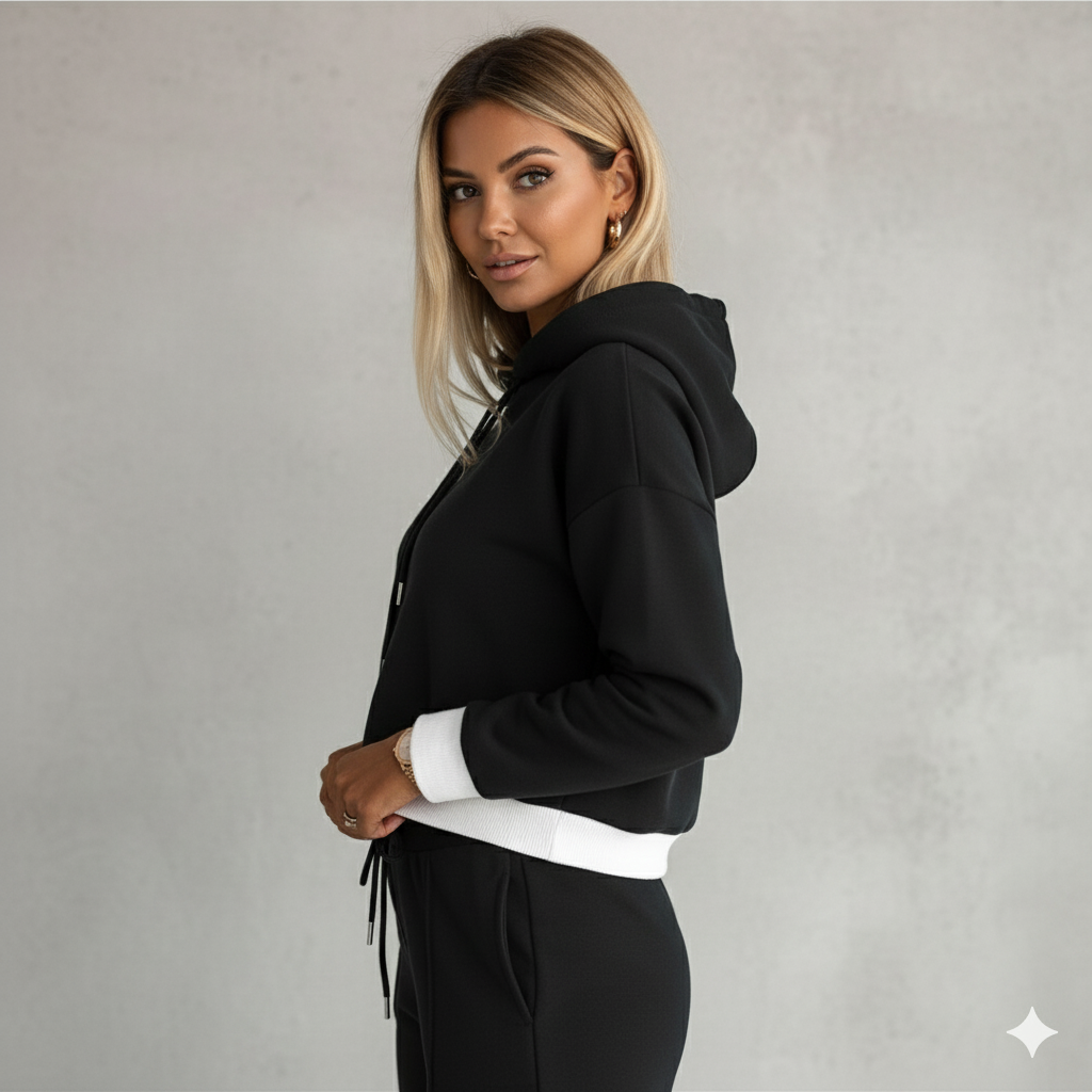 Damen Hoodie mit Kapuze | Zweiteilig & Freizeit