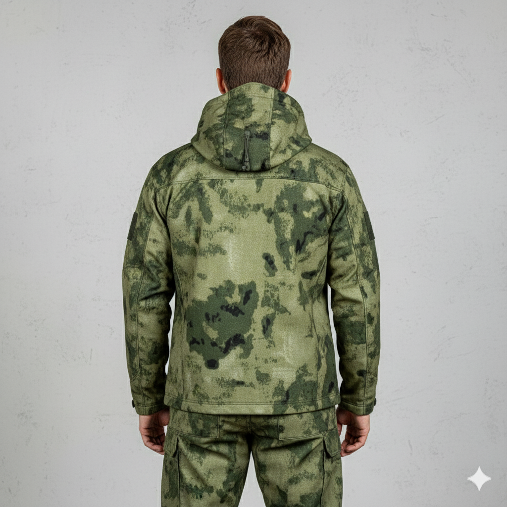 Herren Outdoor Taktikanzug mit Kapuze | Wasserabweisend & Winter