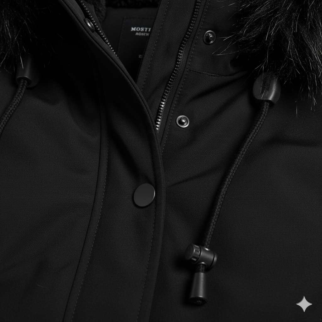 Damen Winterjacke mit Fellkapuze | Warm & Gefüttert