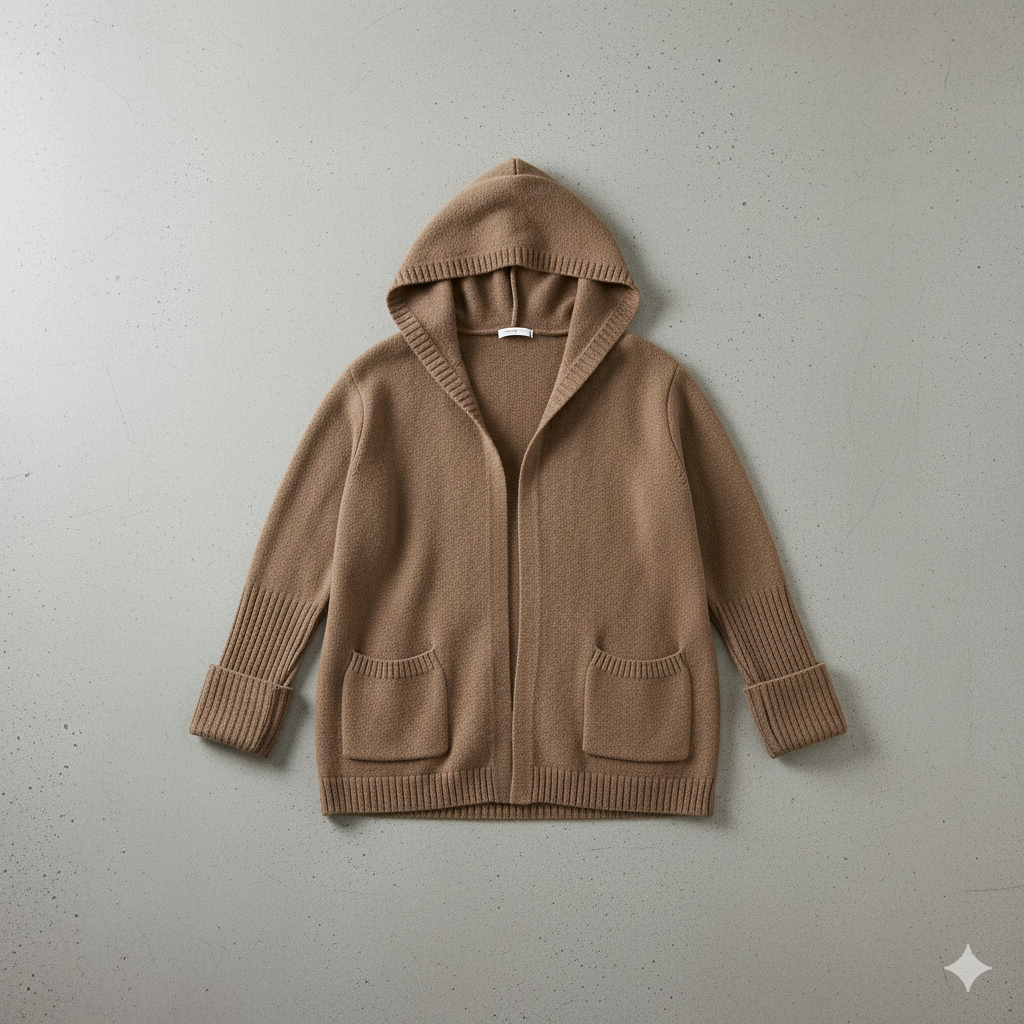 Damen Strickjacke mit Kapuze | Lässig & Übergang