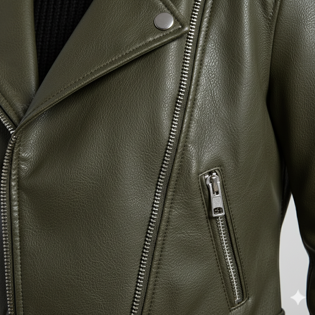 Damen Bikerjacke aus Veganleder | Kurz & Modern | Herbst