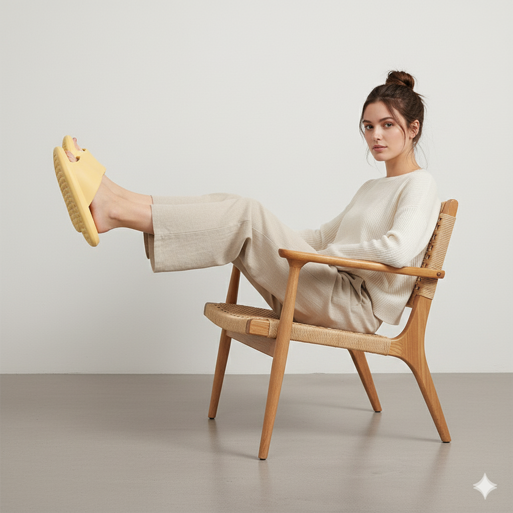 Bequeme Hausschuhe mit Massage Sohle | Wellness für drinnen