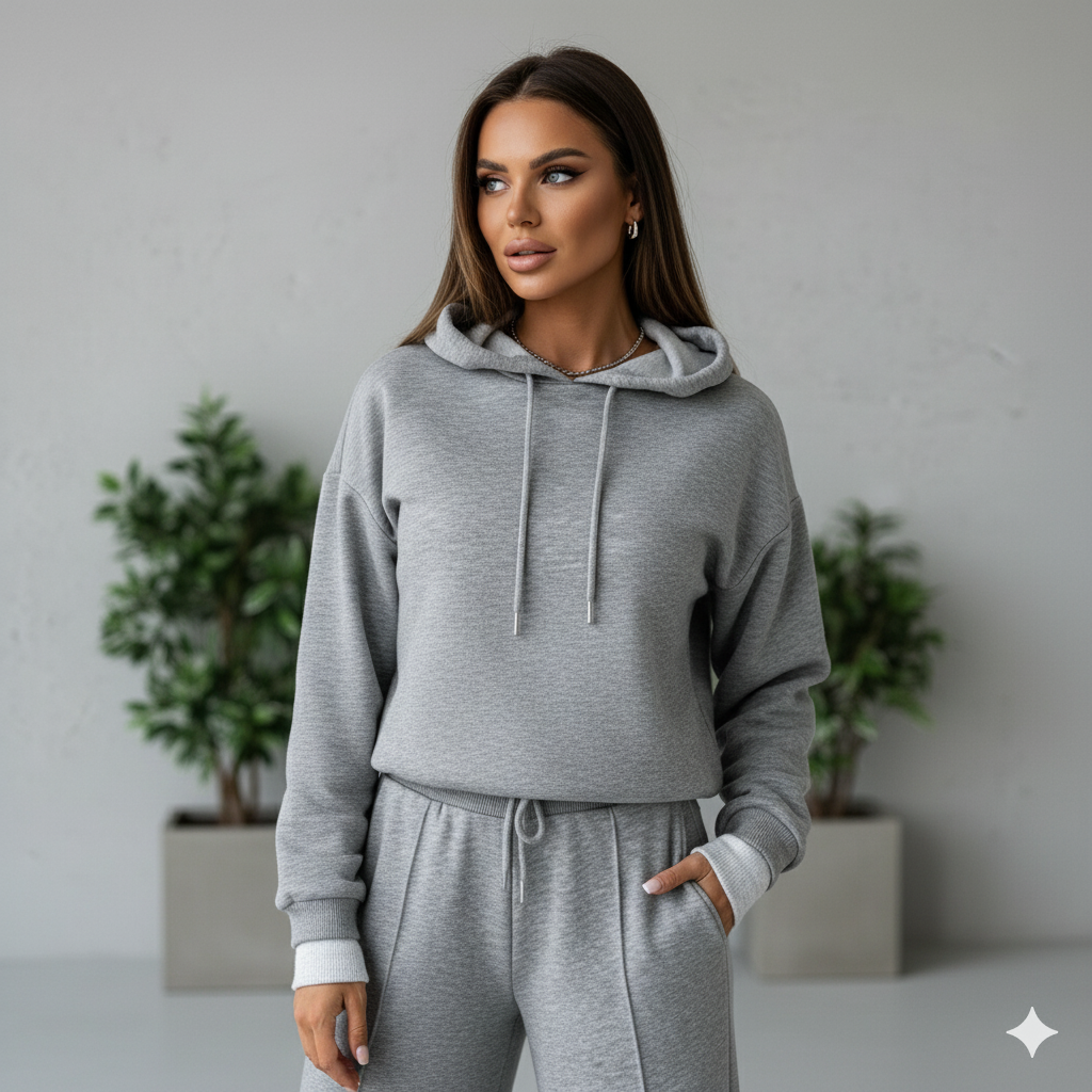 Damen Hoodie mit Kapuze | Zweiteilig & Freizeit
