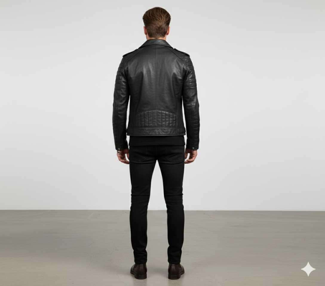 Herren Bikerjacke aus Veganleder | Modern & Casual