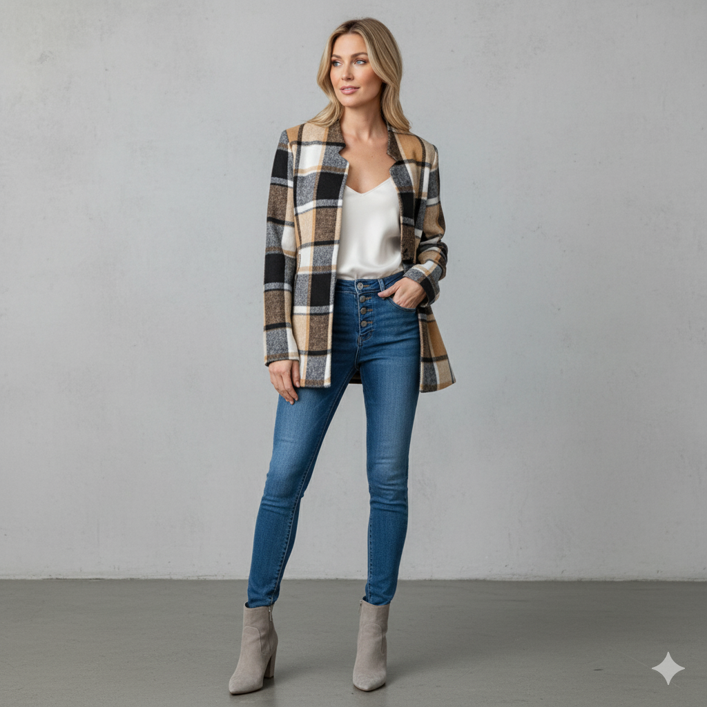 Damen Strickmantel mit offener Front | Modern & Bequem