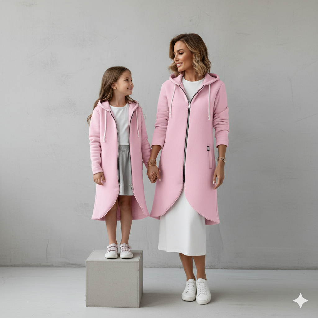 Damen Sweatjacke mit Kapuze & Reißverschluss | Herbst/Winter