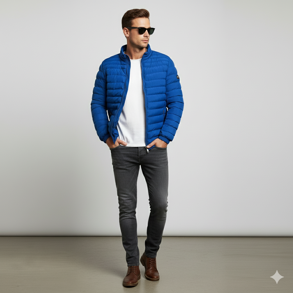 Leichte Herren Steppjacke | Herbst Winter Übergang