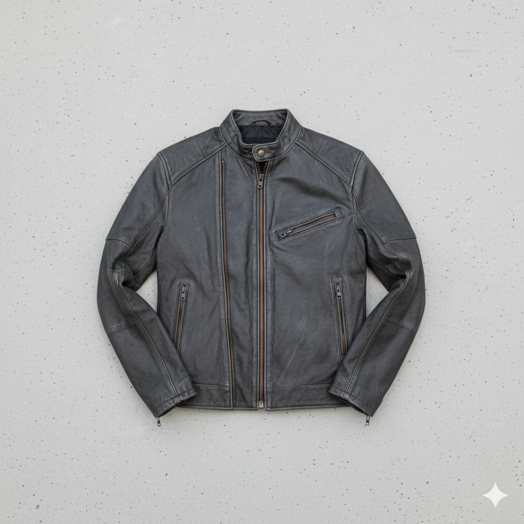 Herren Lederjacke im Biker-Stil | Modern & Lässig