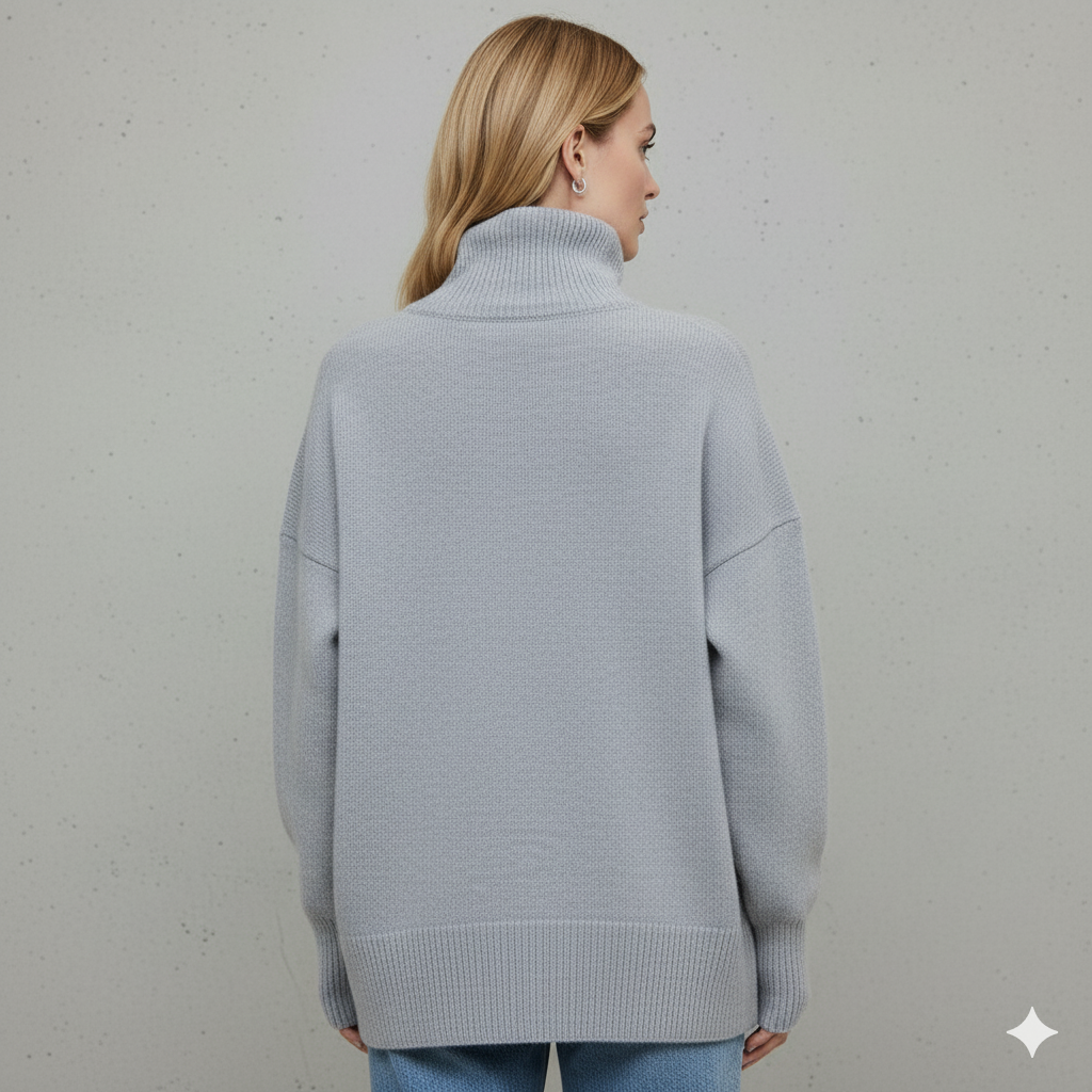 Kuscheliger Damenpullover mit Rollkragen | Warm für Herbst/Winter