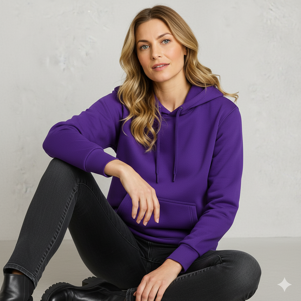 Warmer Damen Hoodie aus Fleece | Freizeit & Winter