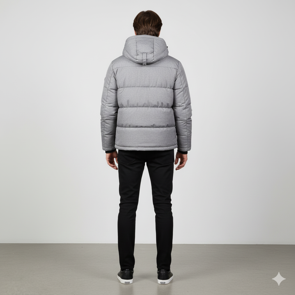 Herren Steppjacke mit Kapuze | Winter | Warm & Atmungsaktiv