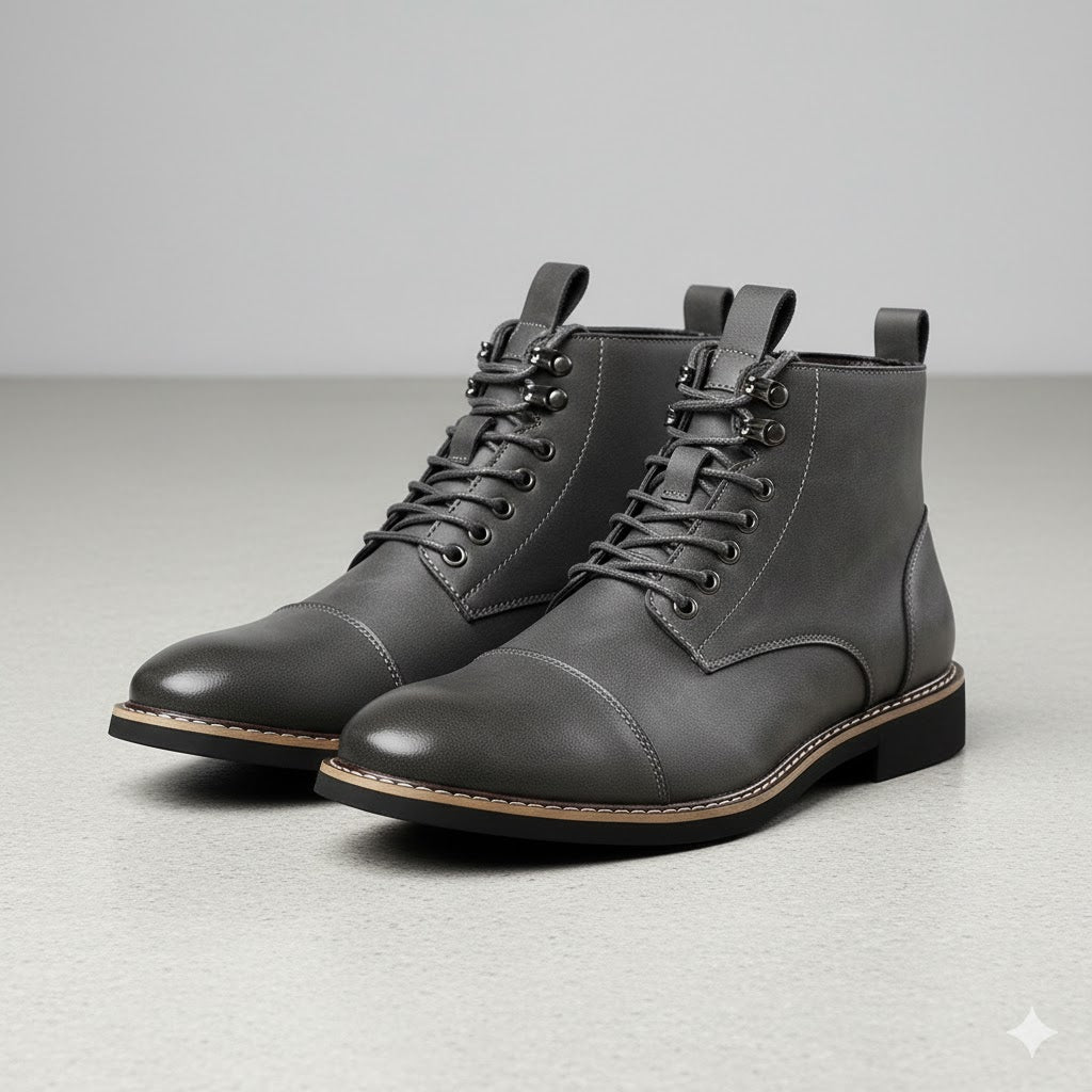 Elegante Herren Stiefeletten | Rutschfest & mit Reißverschluss