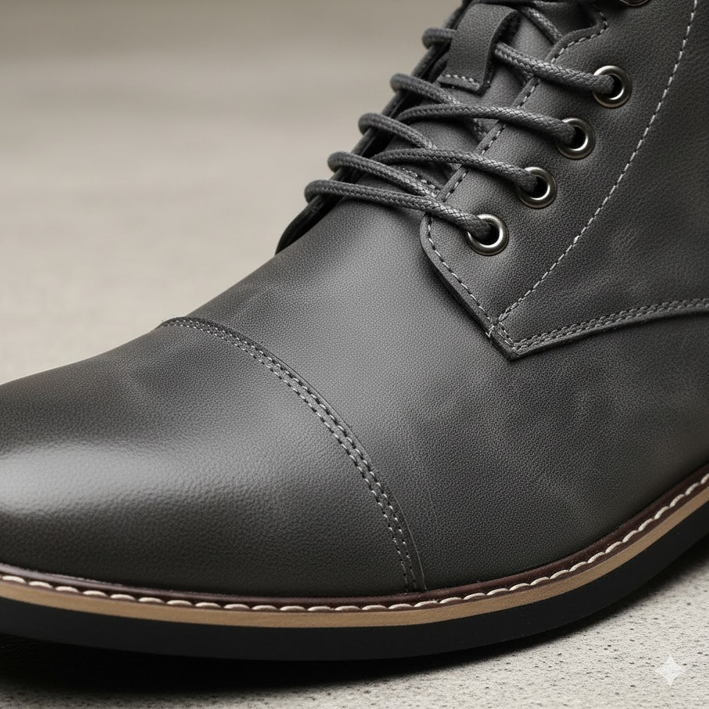 Elegante Herren Stiefeletten | Rutschfest & mit Reißverschluss