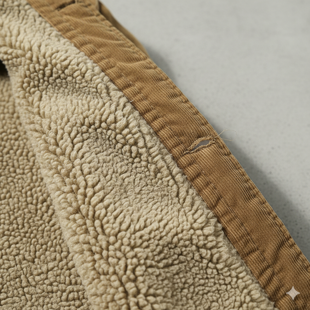 Herren Cordjacke mit Teddyfutter | Warm & Lässig | Herbst Winter