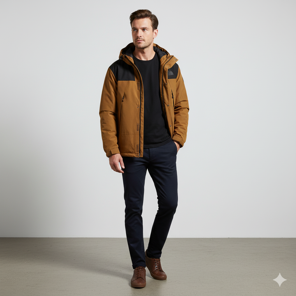 Herren Outdoorjacke mit Kapuze | Winddicht & Leicht | Freizeit