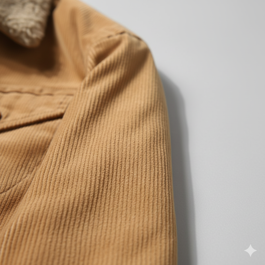 Herren Cordjacke mit Teddyfutter | Warm & Lässig | Herbst Winter