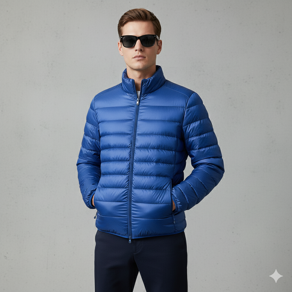 Leichte Herren Steppjacke mit Stehkragen | Übergang | Atmungsaktiv