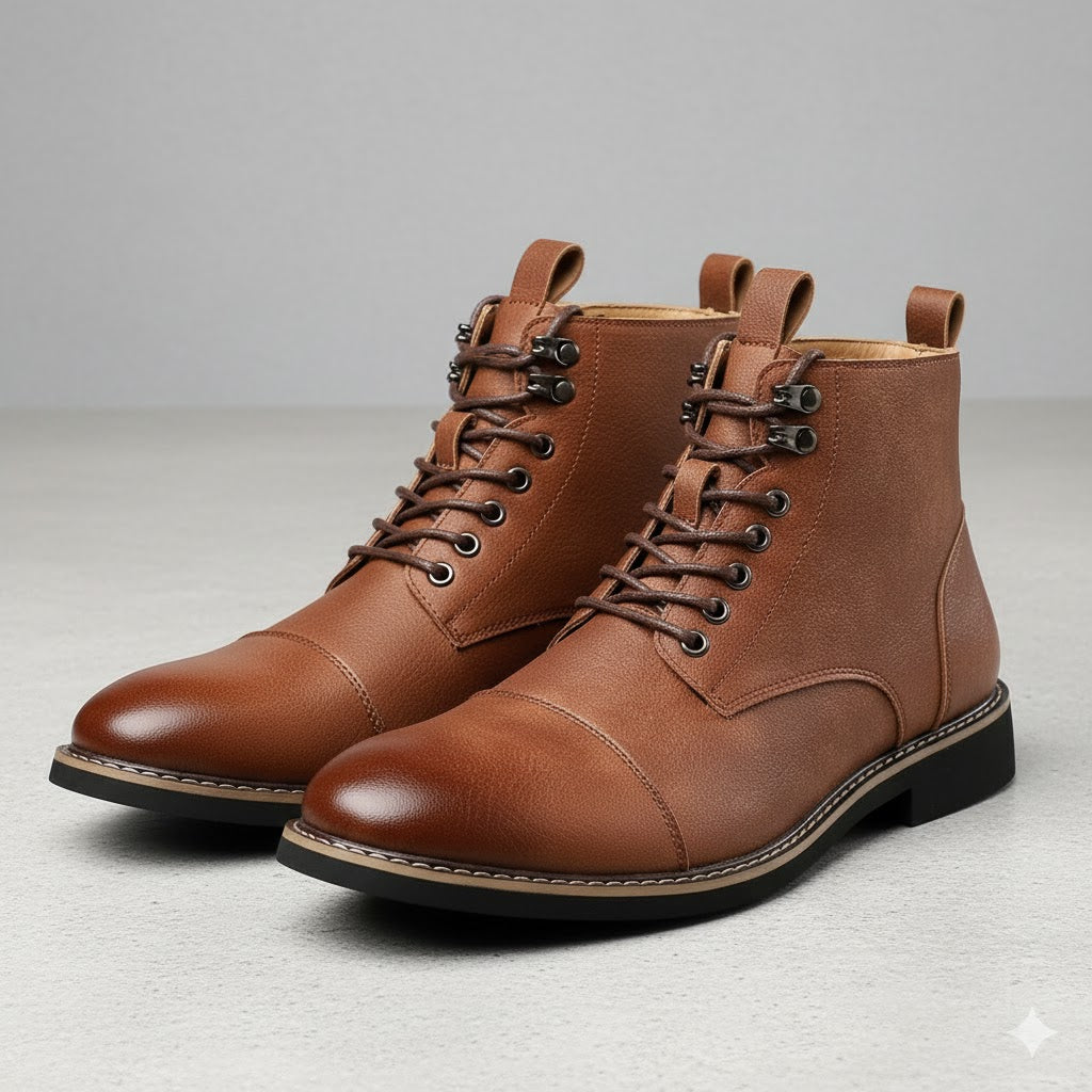 Elegante Herren Stiefeletten | Rutschfest & mit Reißverschluss