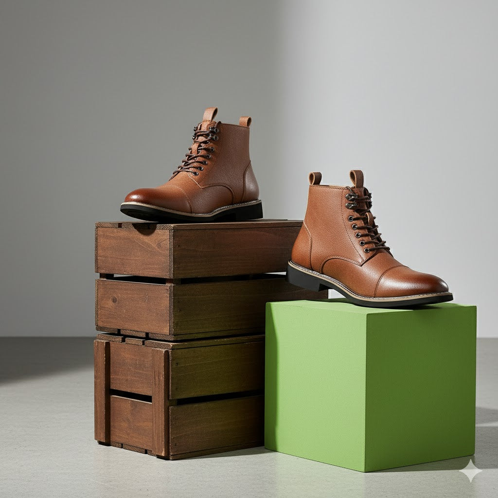 Elegante Herren Stiefeletten | Rutschfest & mit Reißverschluss