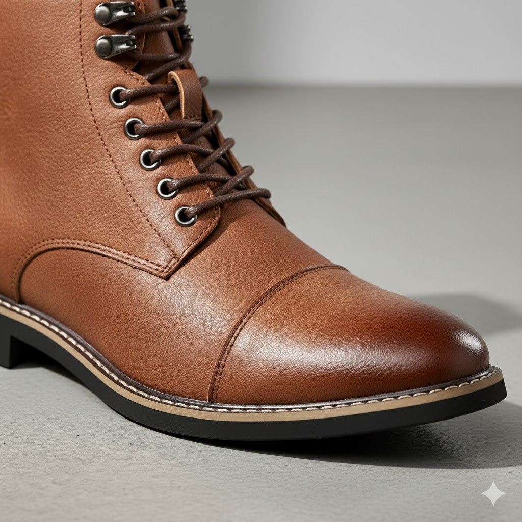 Elegante Herren Stiefeletten | Rutschfest & mit Reißverschluss