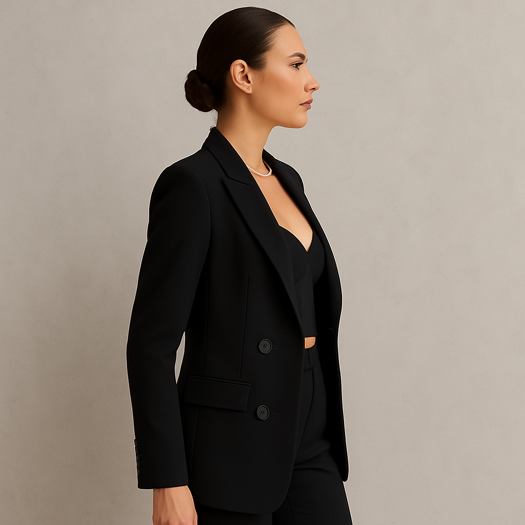 Damen Hosenanzug Elegant | Doppelreihiger Blazer & Hose