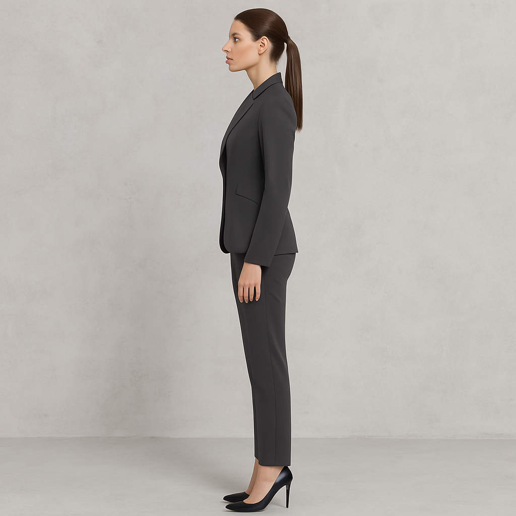 Damen Hosenanzug Elegant | Business Blazer & Hose Slim Fit
