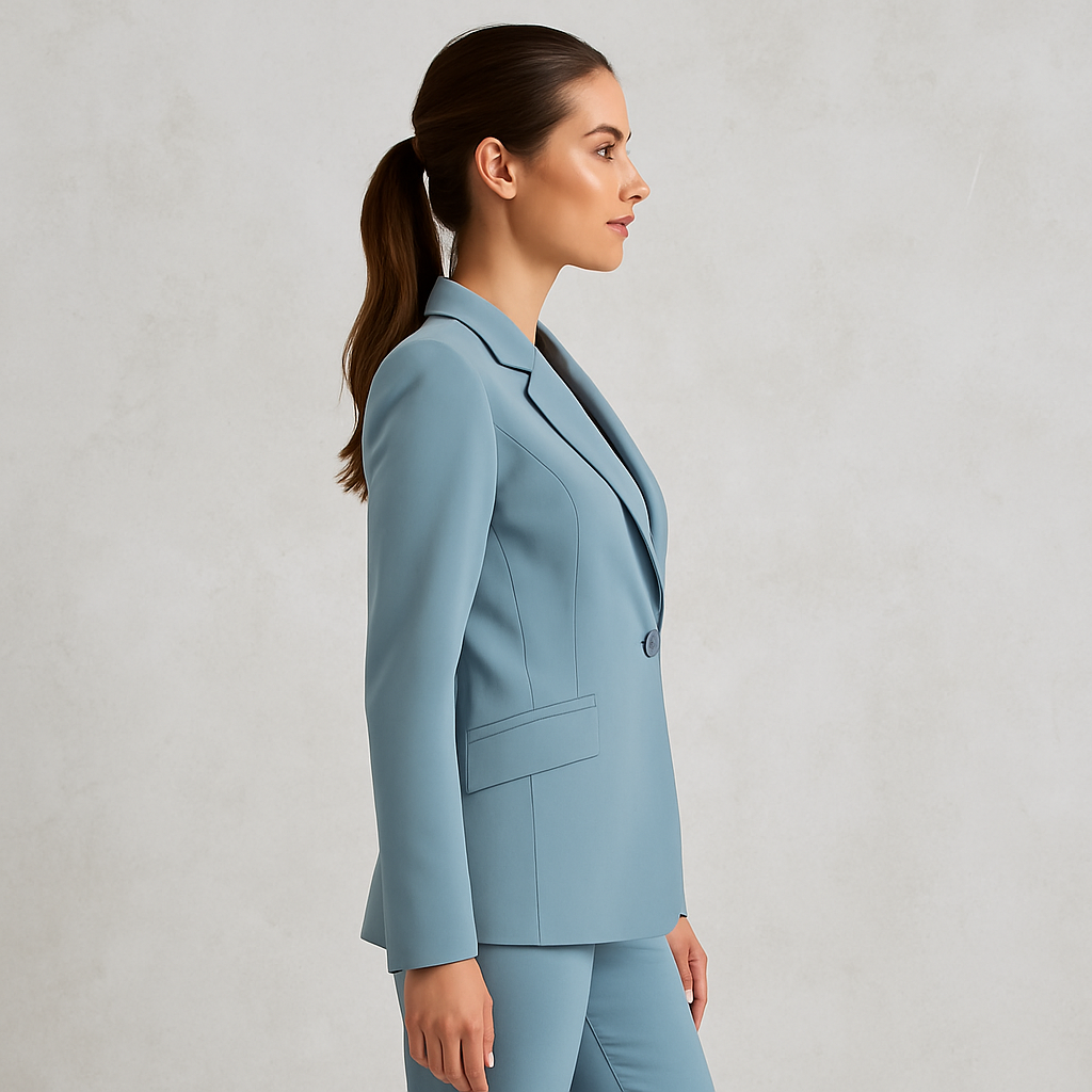 Damen Hosenanzug Elegant | Business Blazer & Hose Slim Fit