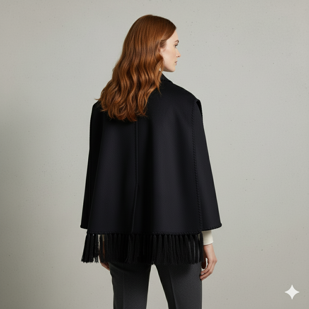 Damen Wollmantel mit Schal Kragen | Winter | Locker & Warm
