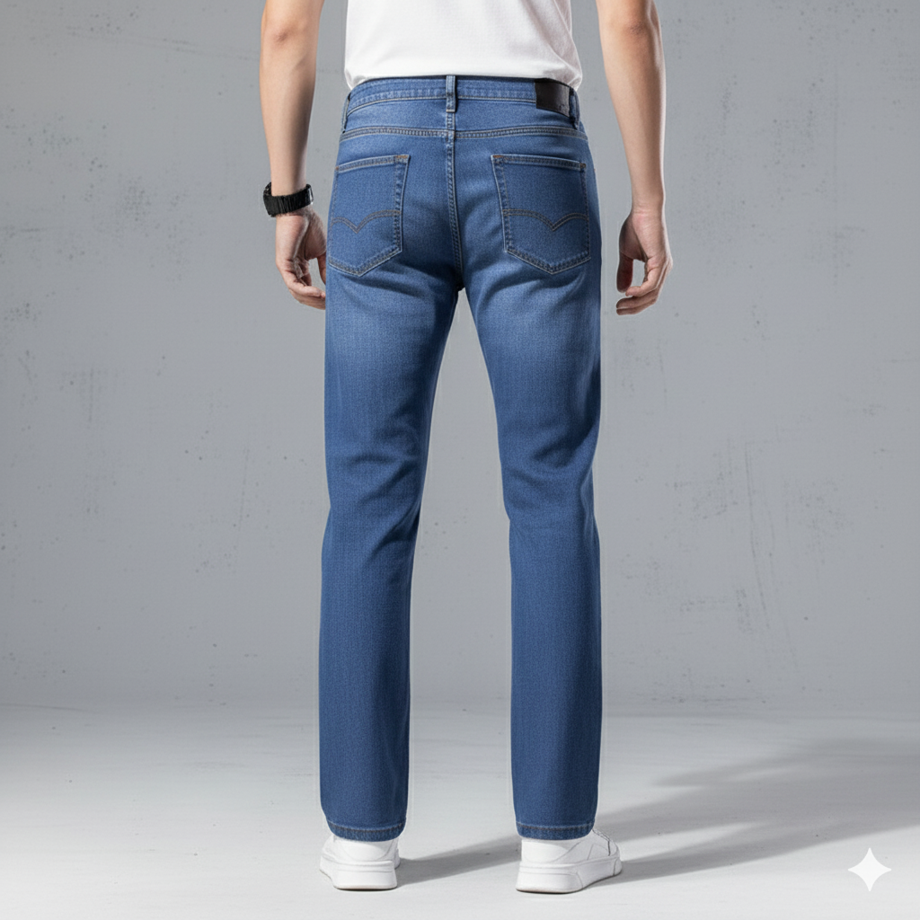 Herren Jeans Straight Fit | Bequem & Pflegeleicht für Alltag