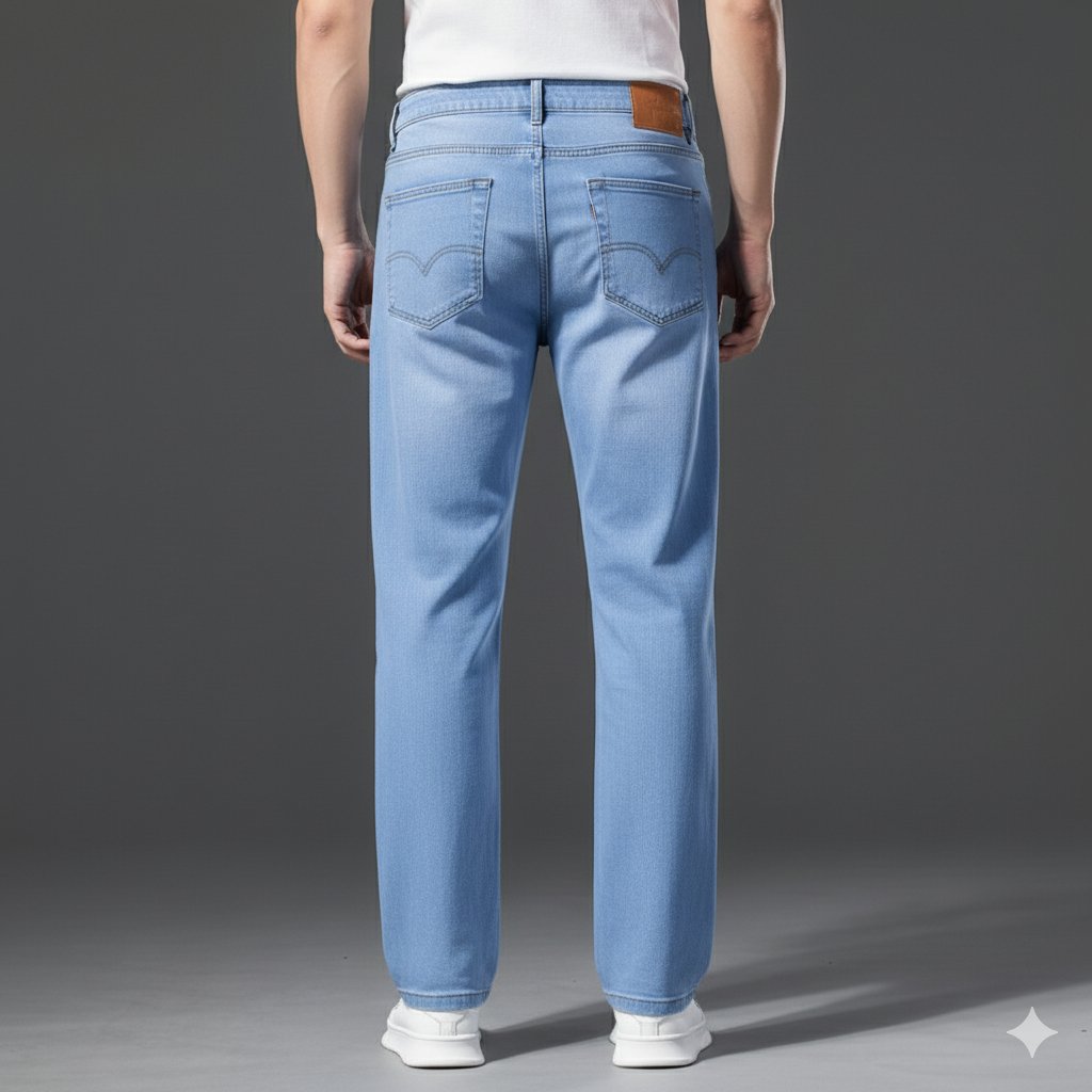Herren Jeans Straight Fit | Bequem & Pflegeleicht für Alltag