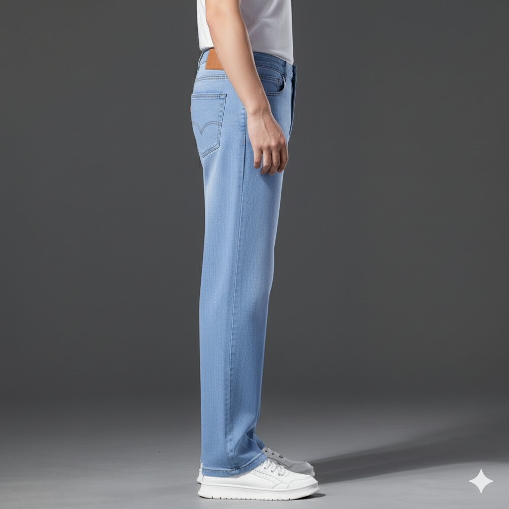 Herren Jeans Straight Fit | Bequem & Pflegeleicht für Alltag