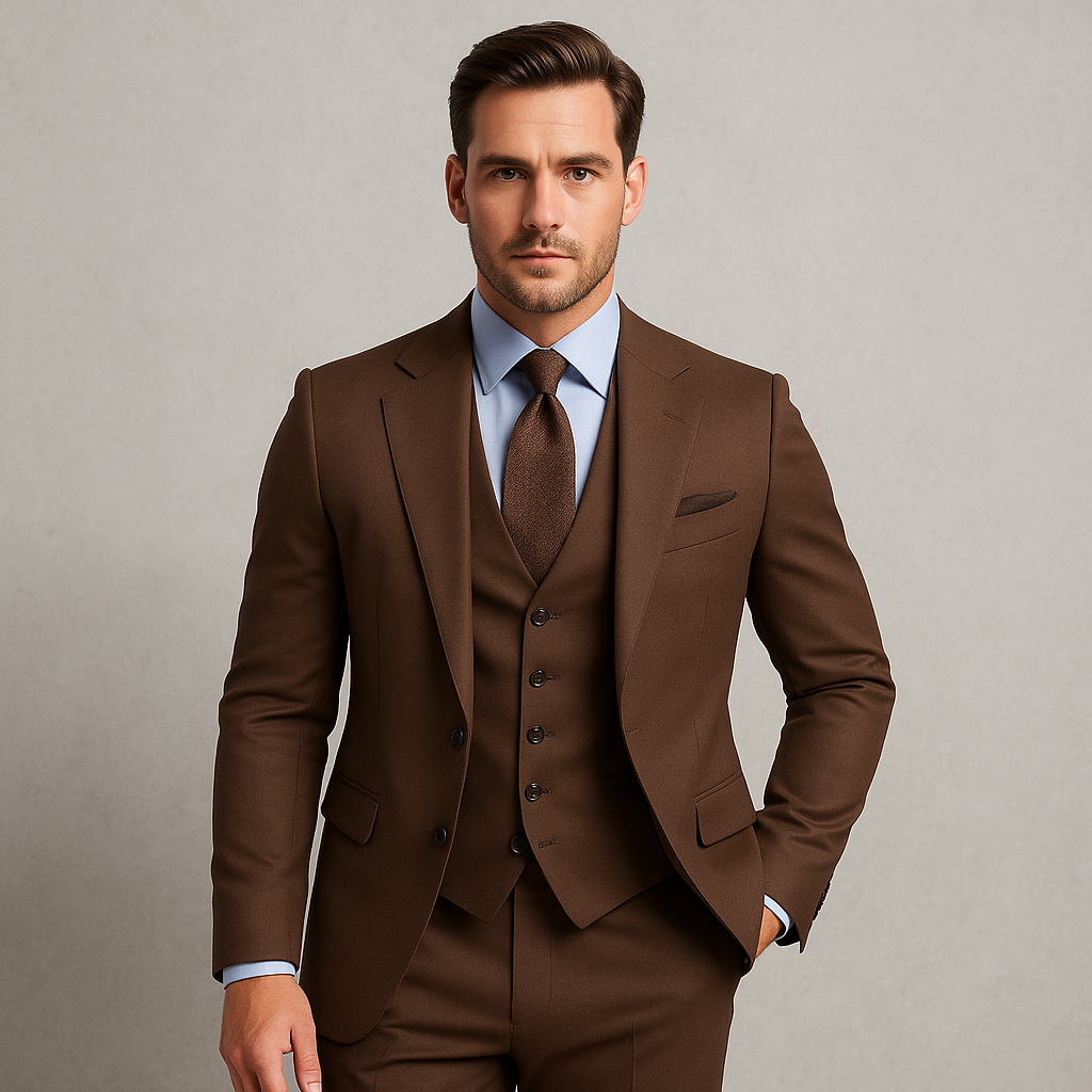 Herren Anzug 3-teilig | Slim Fit Elegant für Hochzeit & Business