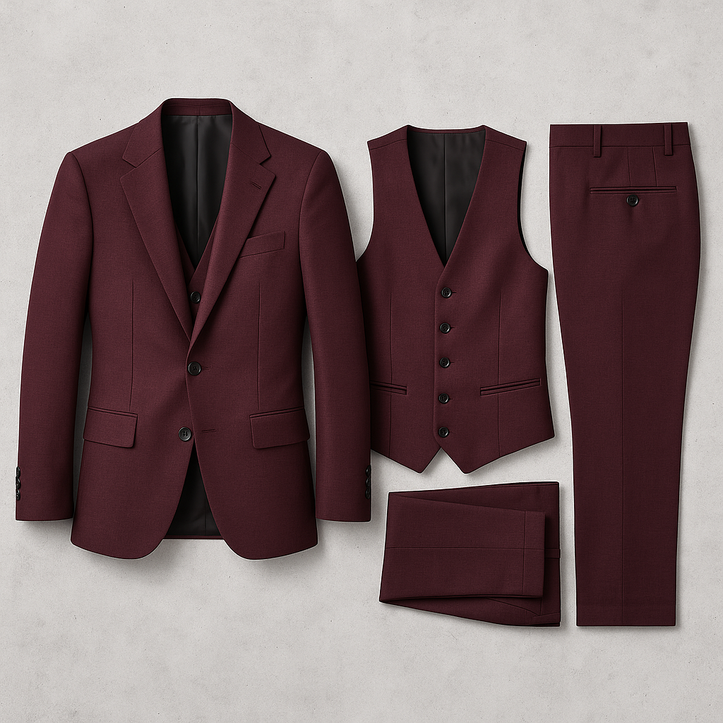 Herren Anzug 3-teilig | Slim Fit Elegant für Hochzeit & Business