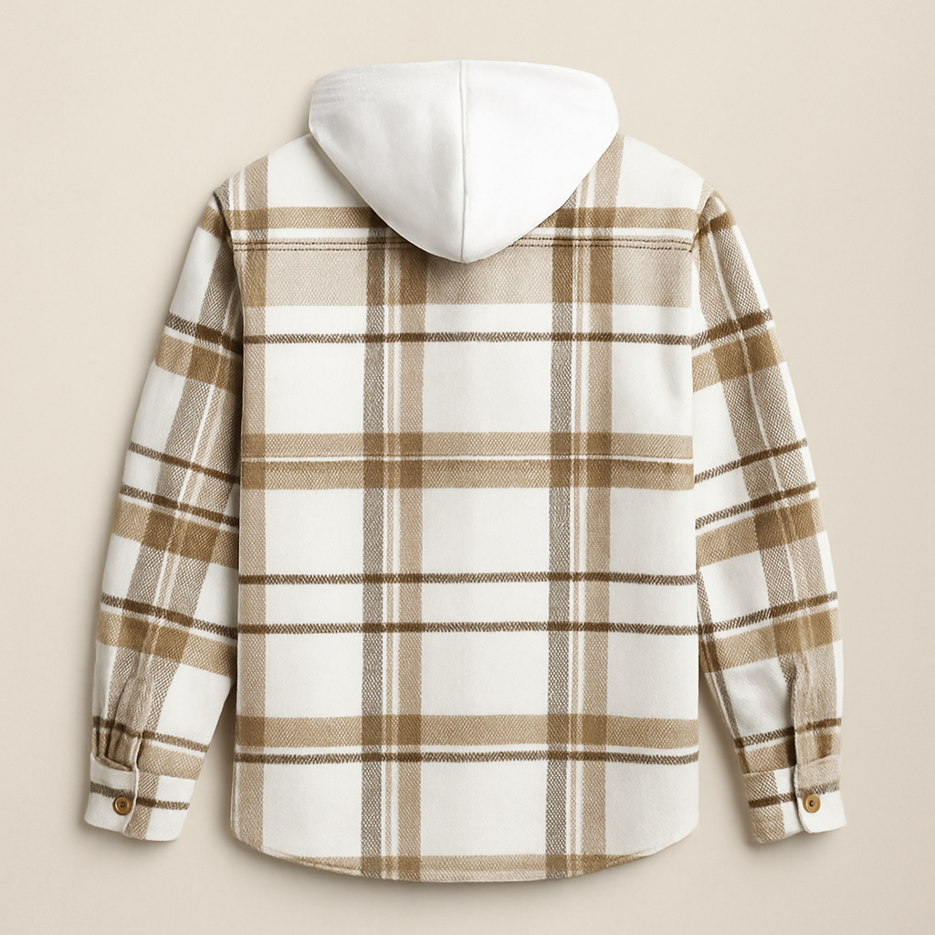 Herren Karohemd mit Kapuze | Warm & Lässig für Herbst & Winter