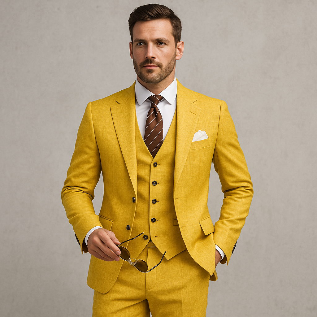 Herren Anzug 3-teilig | Slim Fit Elegant für Hochzeit & Business