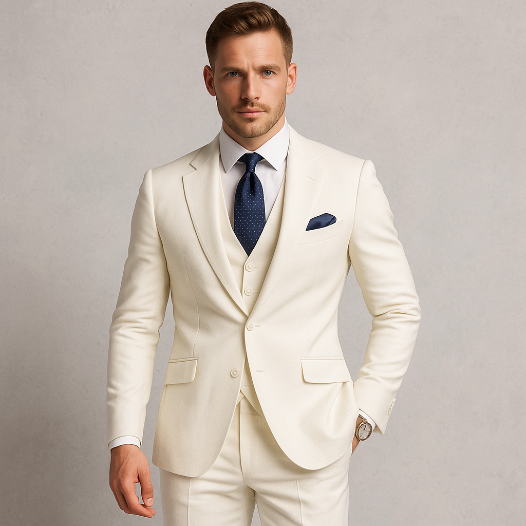Herren Anzug 3-teilig | Slim Fit Elegant für Hochzeit & Business