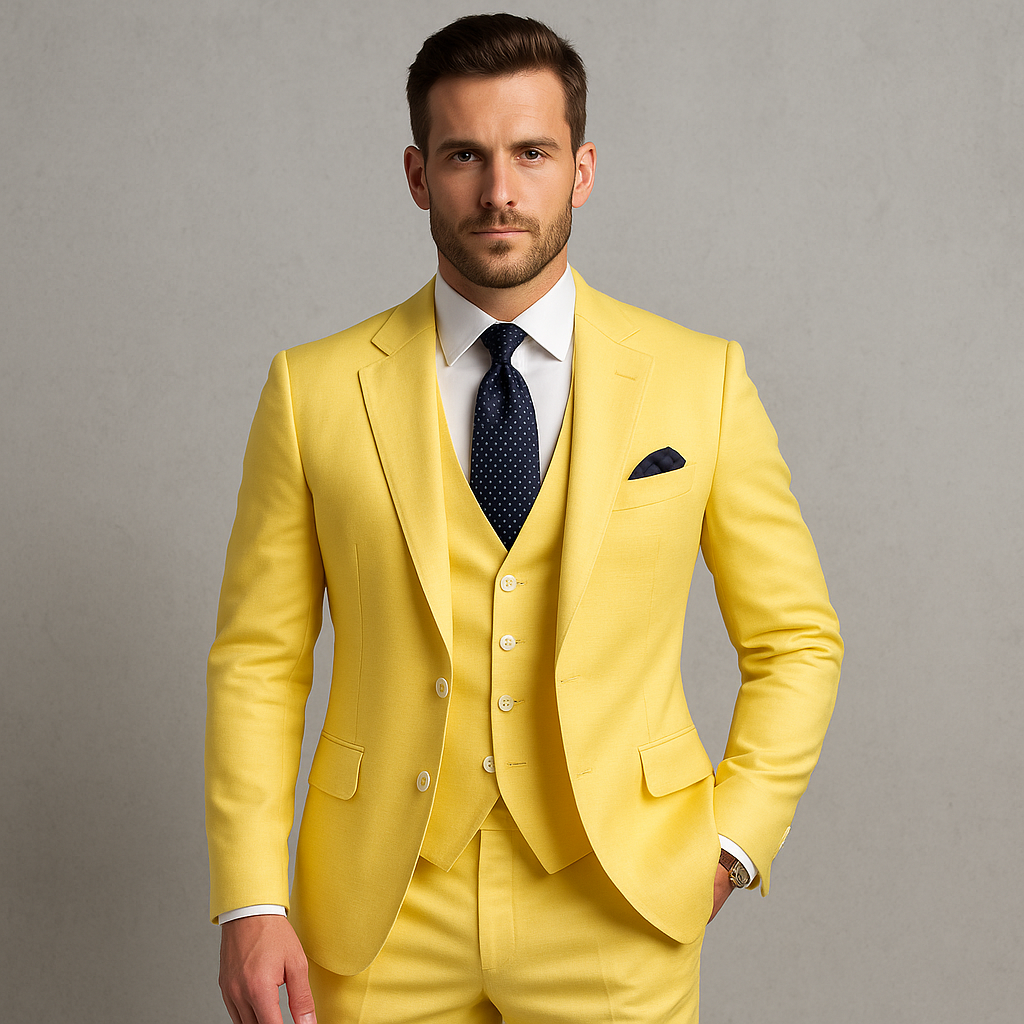 Herren Anzug 3-teilig | Slim Fit Elegant für Hochzeit & Business