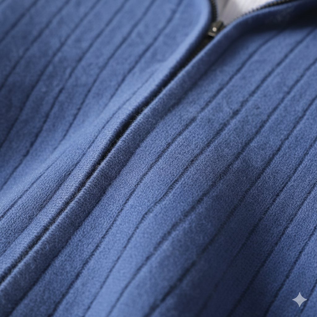 Herren Wollpullover mit Reißverschlusskragen | Elegant | Winter