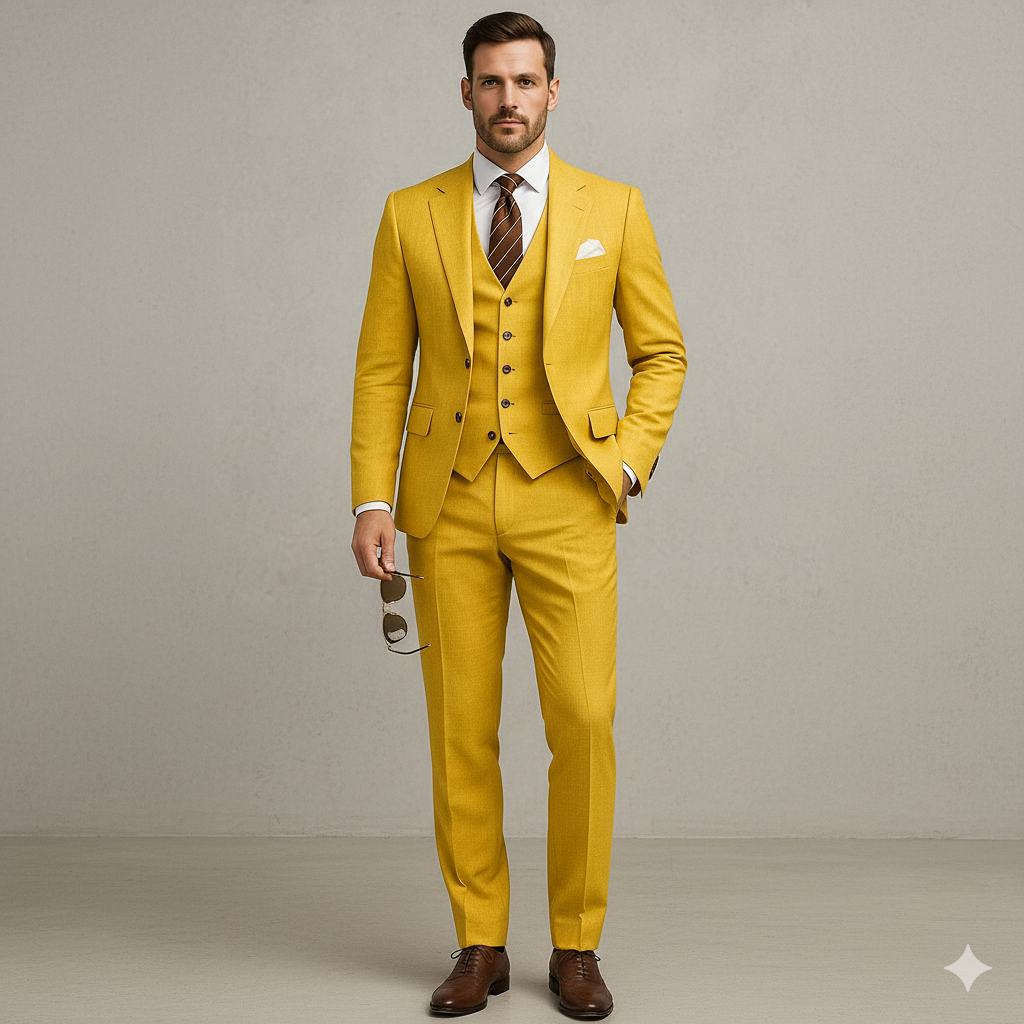 Herren Anzug 3-teilig | Slim Fit Elegant für Hochzeit & Business