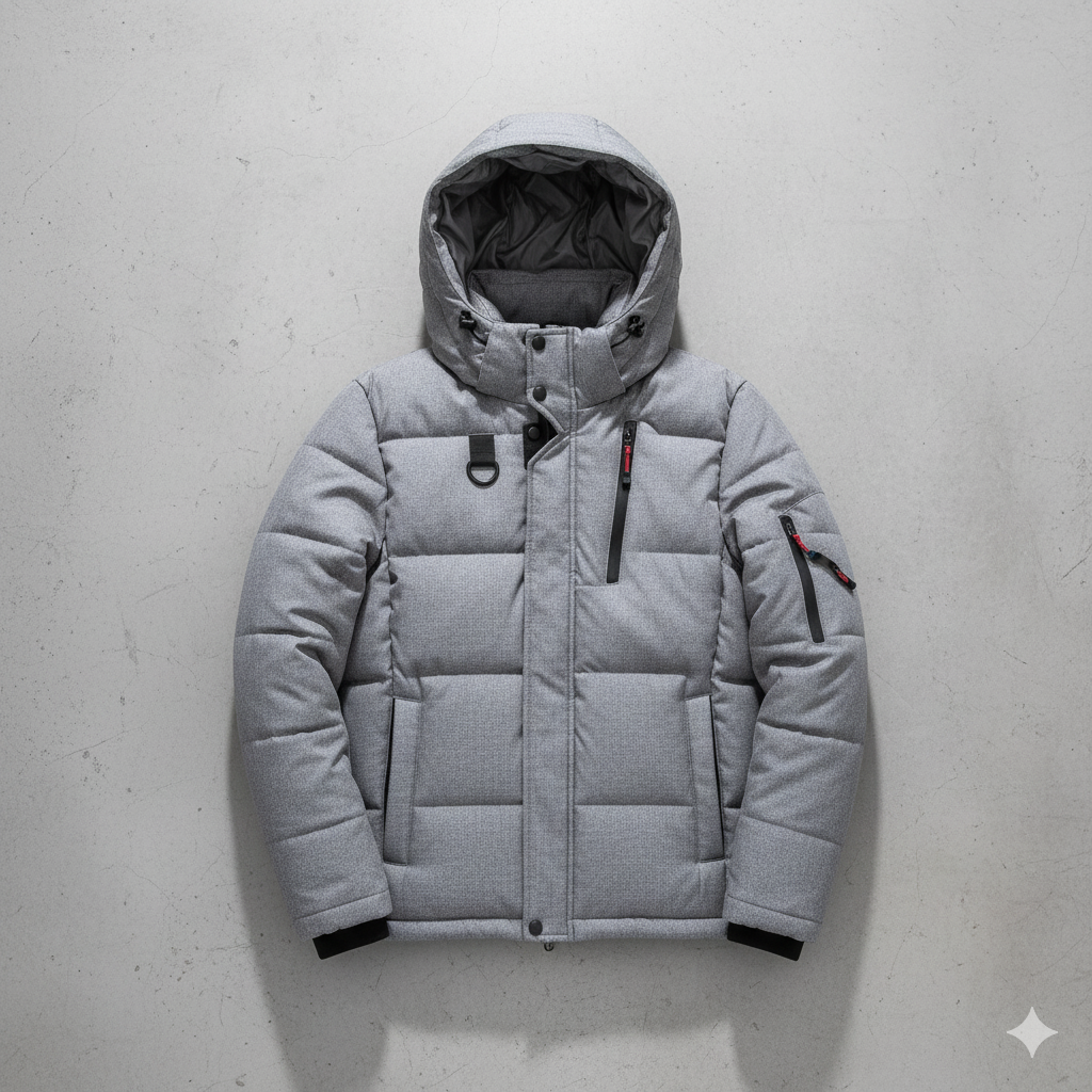 Warme Herren Daunenjacke mit Kapuze | Winter | Outdoor