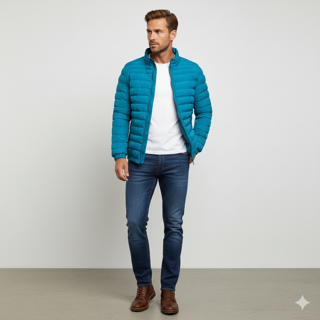 Leichte Herren Steppjacke | Herbst Winter Übergang