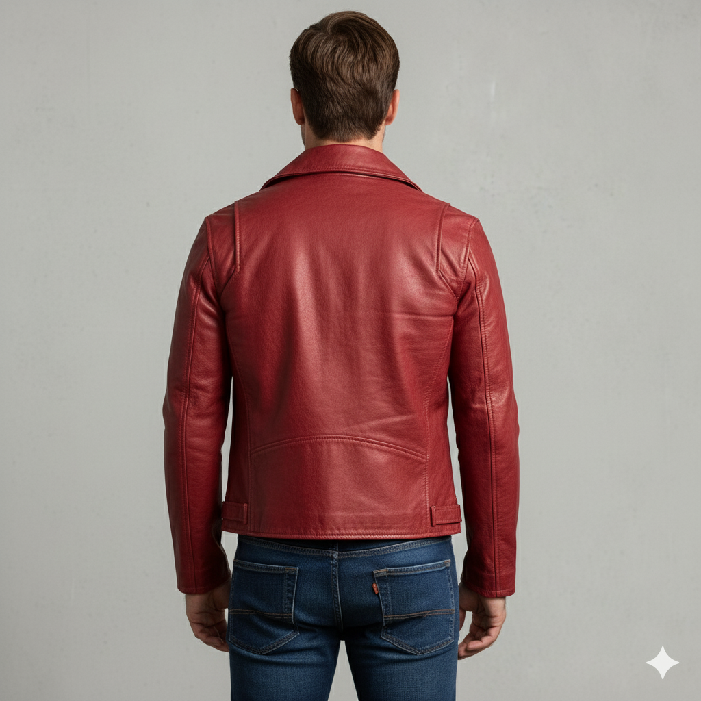 Herren Lederjacke im Biker-Stil | Modern & Lässig