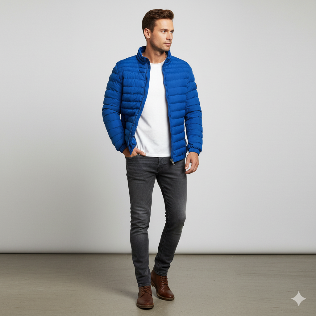 Leichte Herren Steppjacke | Herbst Winter Übergang