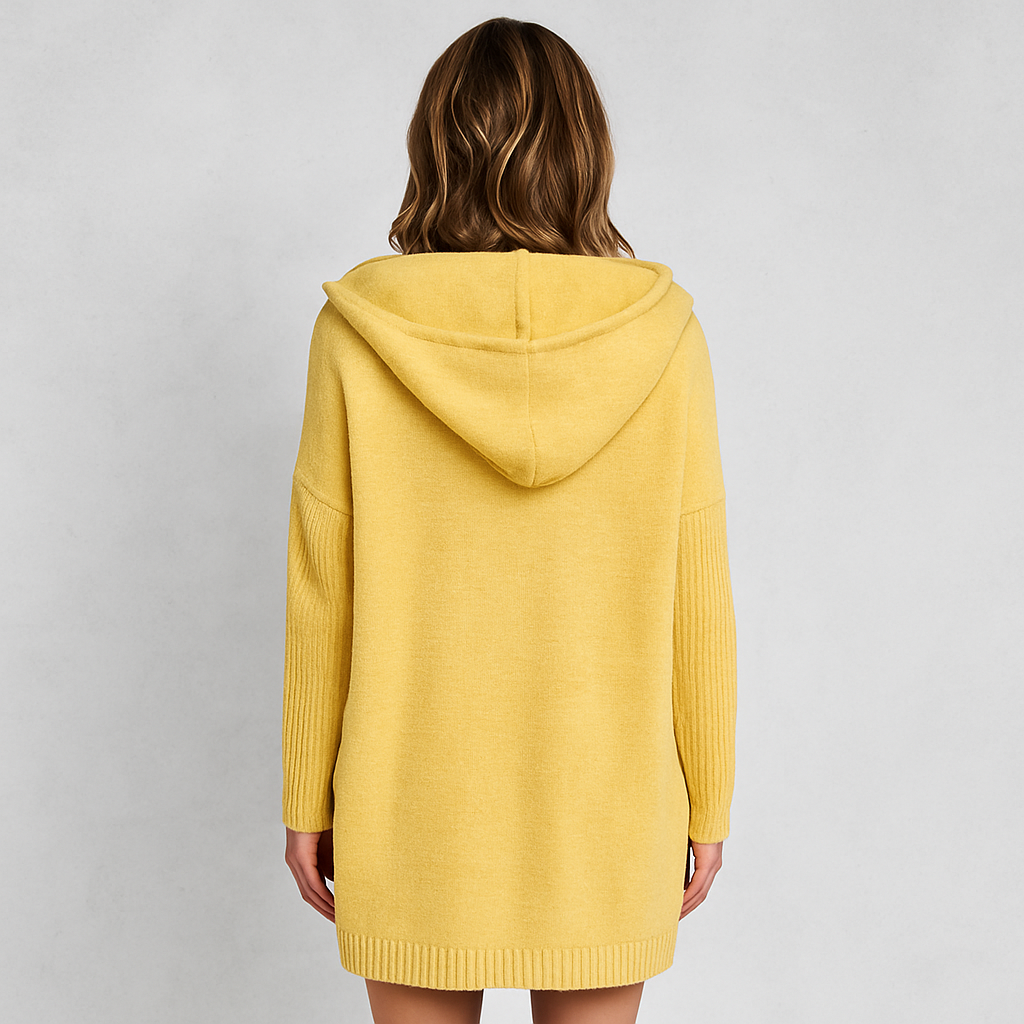 Damen Strickjacke mit Kapuze | Lässig & Übergang